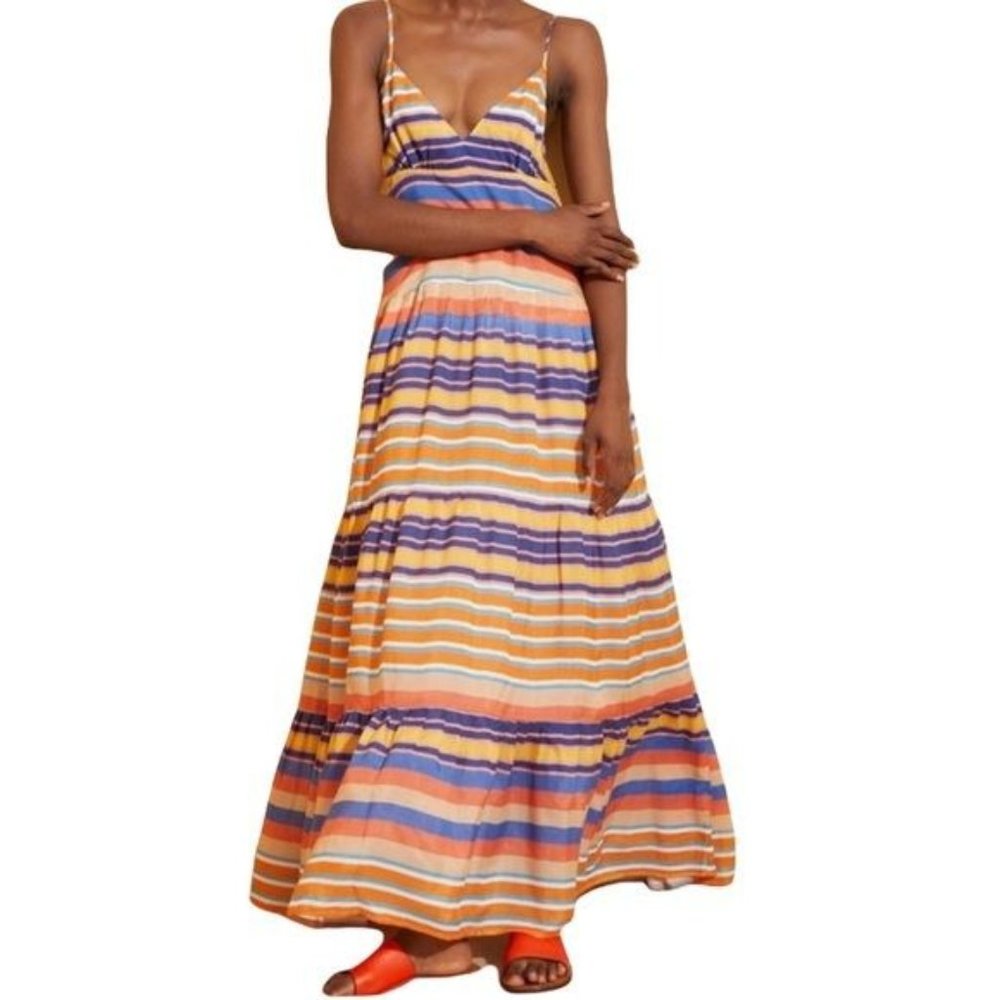 Anthropologie Tracy Reese Elysia Tiered Maxi Dress Size Small NWT